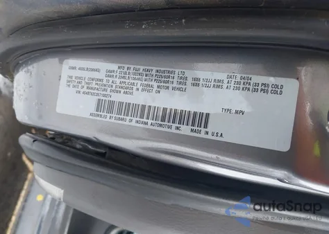 2005 Subaru Baja Sport z USA, uszkodzony, nr VIN 4S4BT62C357100274